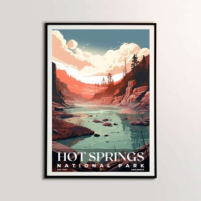 Hot Springs National Park Poster, Travel Art, Office Poster, Home Decor | S7 - image2